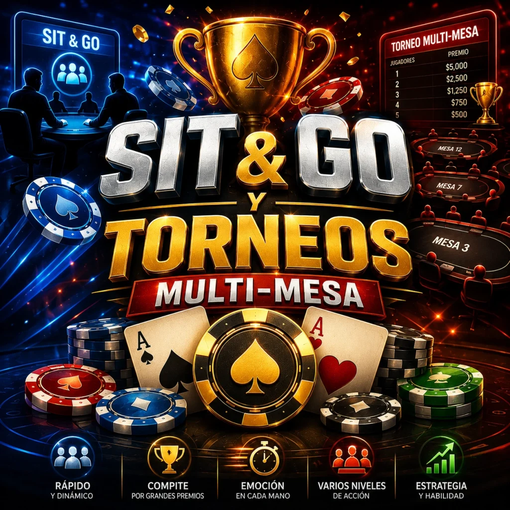 Sit & Go y Torneos Multi-Mesa